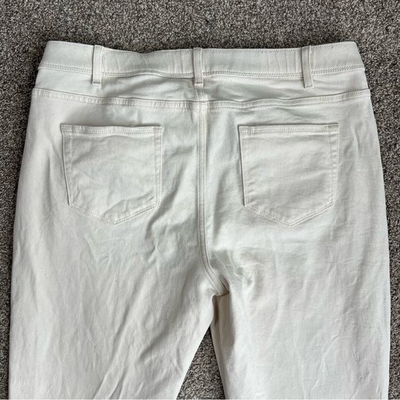 J.Jill Denim Cream High Rise Straight Leg Jeans, Size 16P - Picture 9 of 9